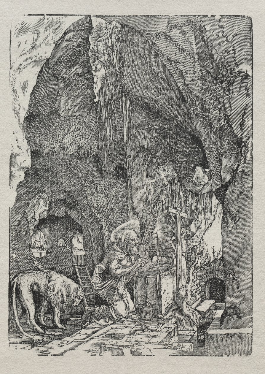 Św. Hieronim w jaskini autorstwa Albrecht Altdorfer