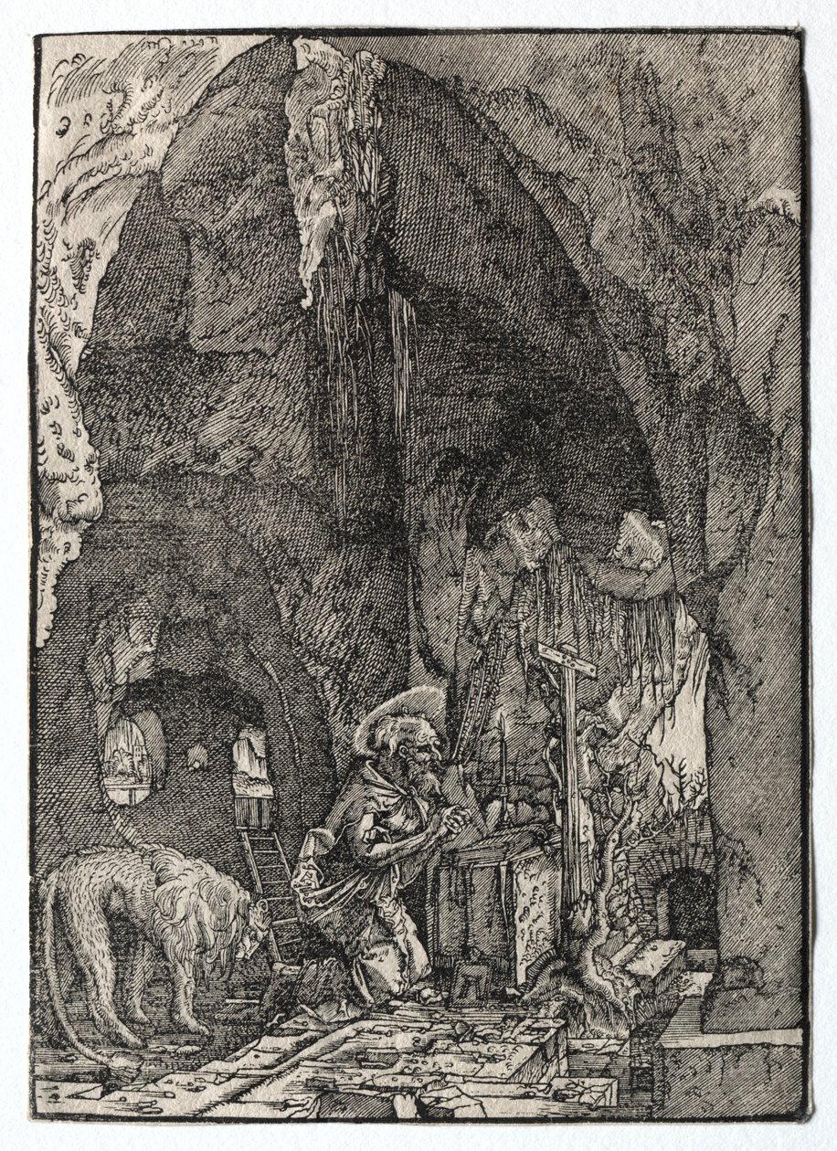 Św. Hieronim w jaskini autorstwa Albrecht Altdorfer