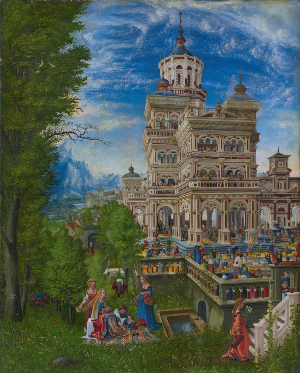 Zuzanna w kąpieli i ukamienowanie starszych autorstwa Albrecht Altdorfer