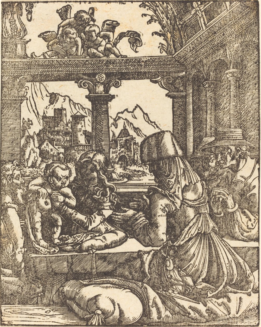 Adoracja pasterzy autorstwa Albrecht Altdorfer