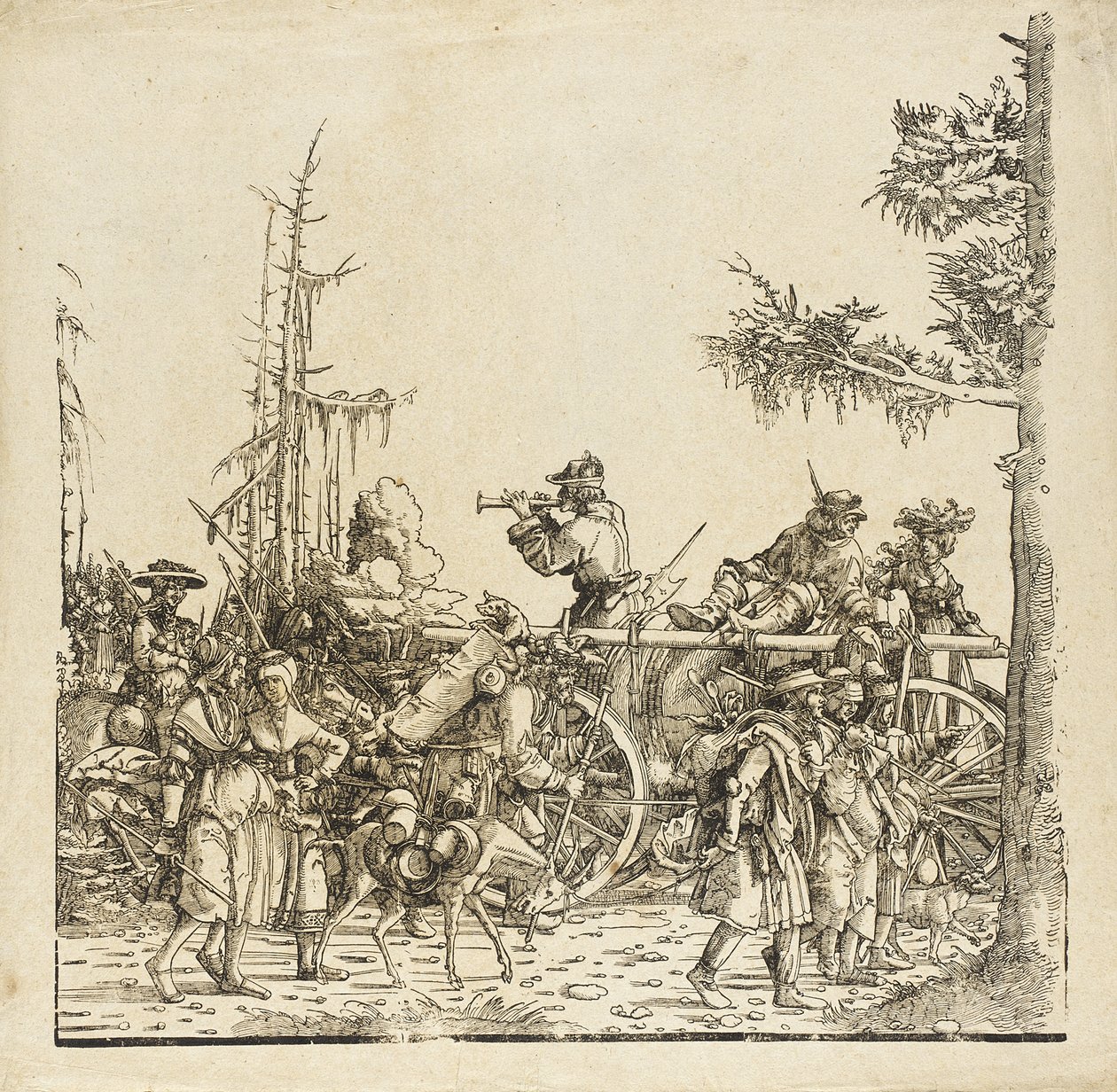 Wóz bagażowy autorstwa Albrecht Altdorfer
