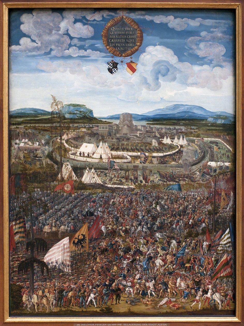 Bitwa Aleksandra. Zwycięstwo Aleksandra III Macedońskiego powiedział Wielki (356-323 pne) nad Dariuszem III Codomanem (około 380-330 pne), królem Persów do Issos (niedaleko dzisiejszego Iskenderun, Turcja) w 333 pne. Obraz Albrechta Altdorfera (1480-153 autorstwa Albrecht Altdorfer