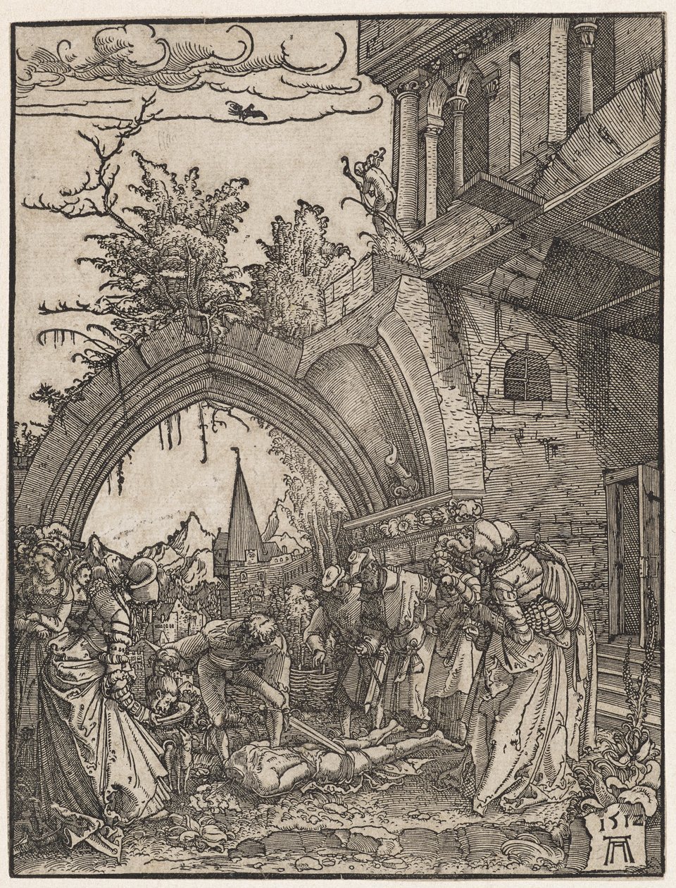 Ścięcie św. Jana Chrzciciela, 1512. autorstwa Albrecht Altdorfer
