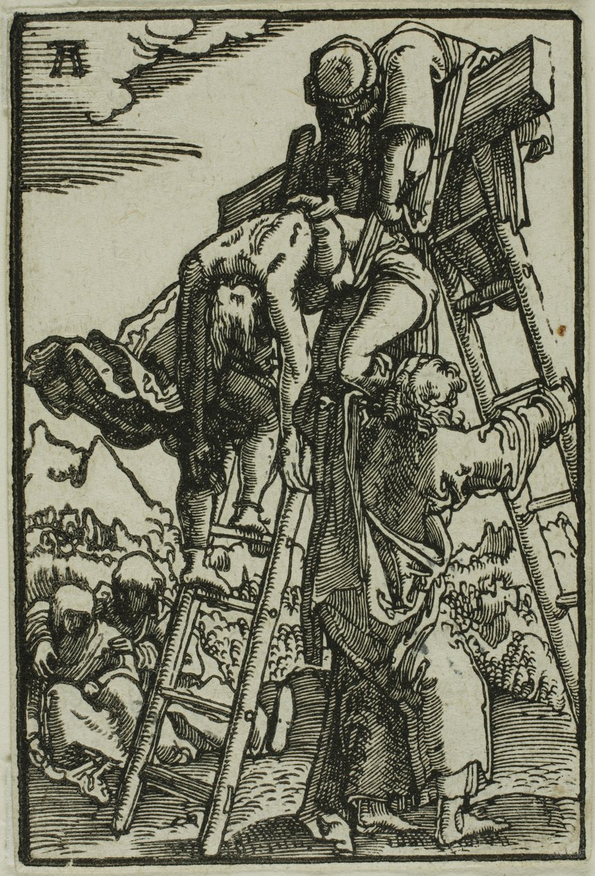 Zejście z krzyża, z upadku i odkupienia człowieka autorstwa Albrecht Altdorfer