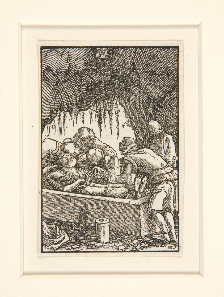 Złożenie do grobu Chrystusa z cyklu Upadek i odkupienie człowieka autorstwa Albrecht Altdorfer