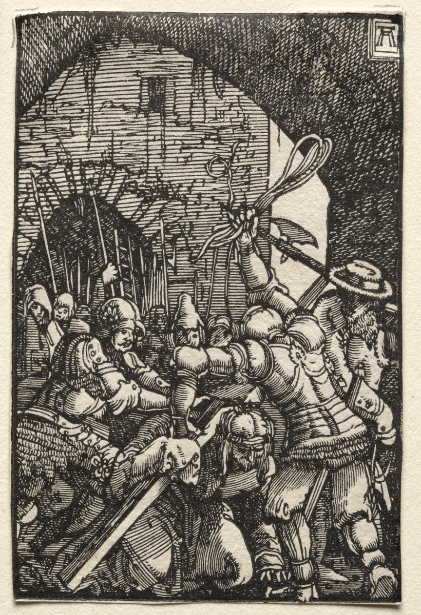 Upadek i odkupienie człowieka: Chrystus niosący krzyż autorstwa Albrecht Altdorfer