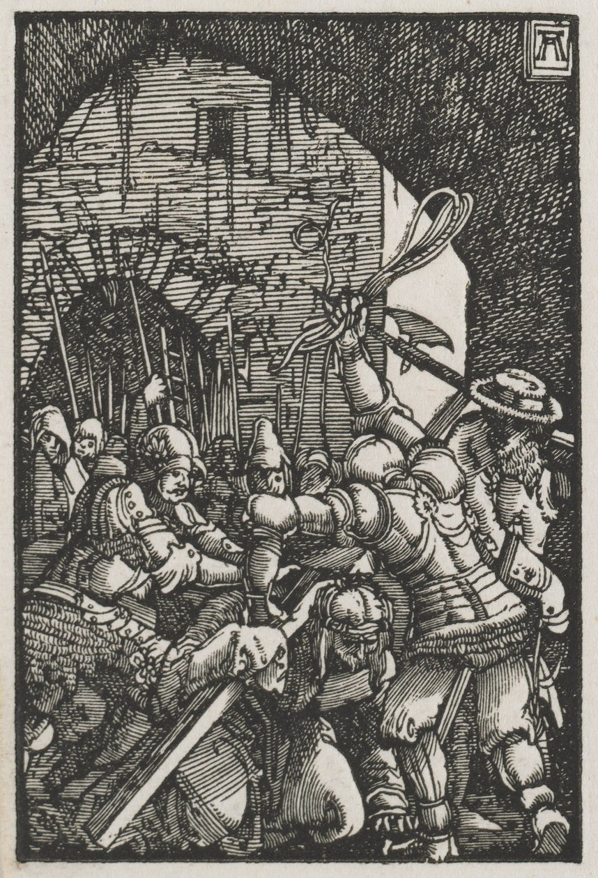 Upadek i odkupienie człowieka: Chrystus niosący krzyż autorstwa Albrecht Altdorfer