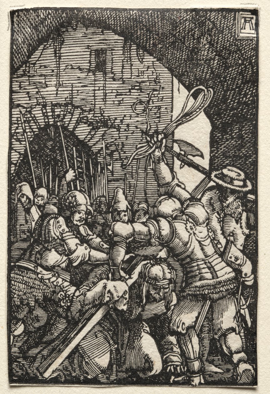Upadek i odkupienie człowieka: Chrystus dźwigający krzyż, c. 1515. autorstwa Albrecht Altdorfer