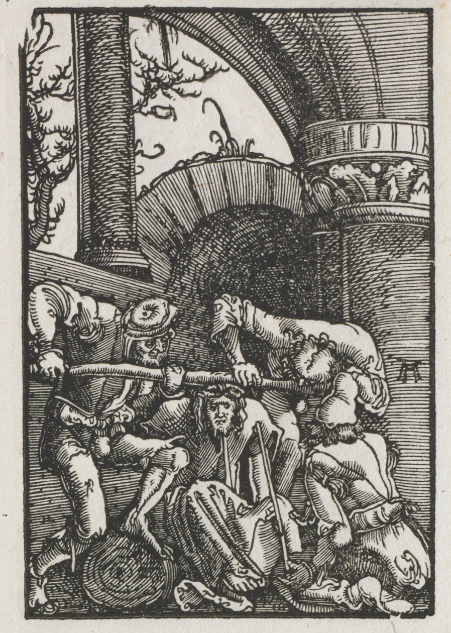 Upadek i odkupienie człowieka: Chrystus ukoronowany cierniem, c. 1515. autorstwa Albrecht Altdorfer