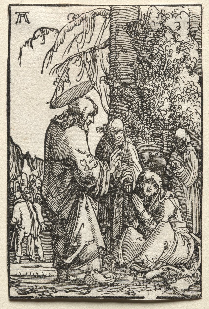 Upadek i odkupienie człowieka: Chrystus żegnający się z matką przed męką autorstwa Albrecht Altdorfer