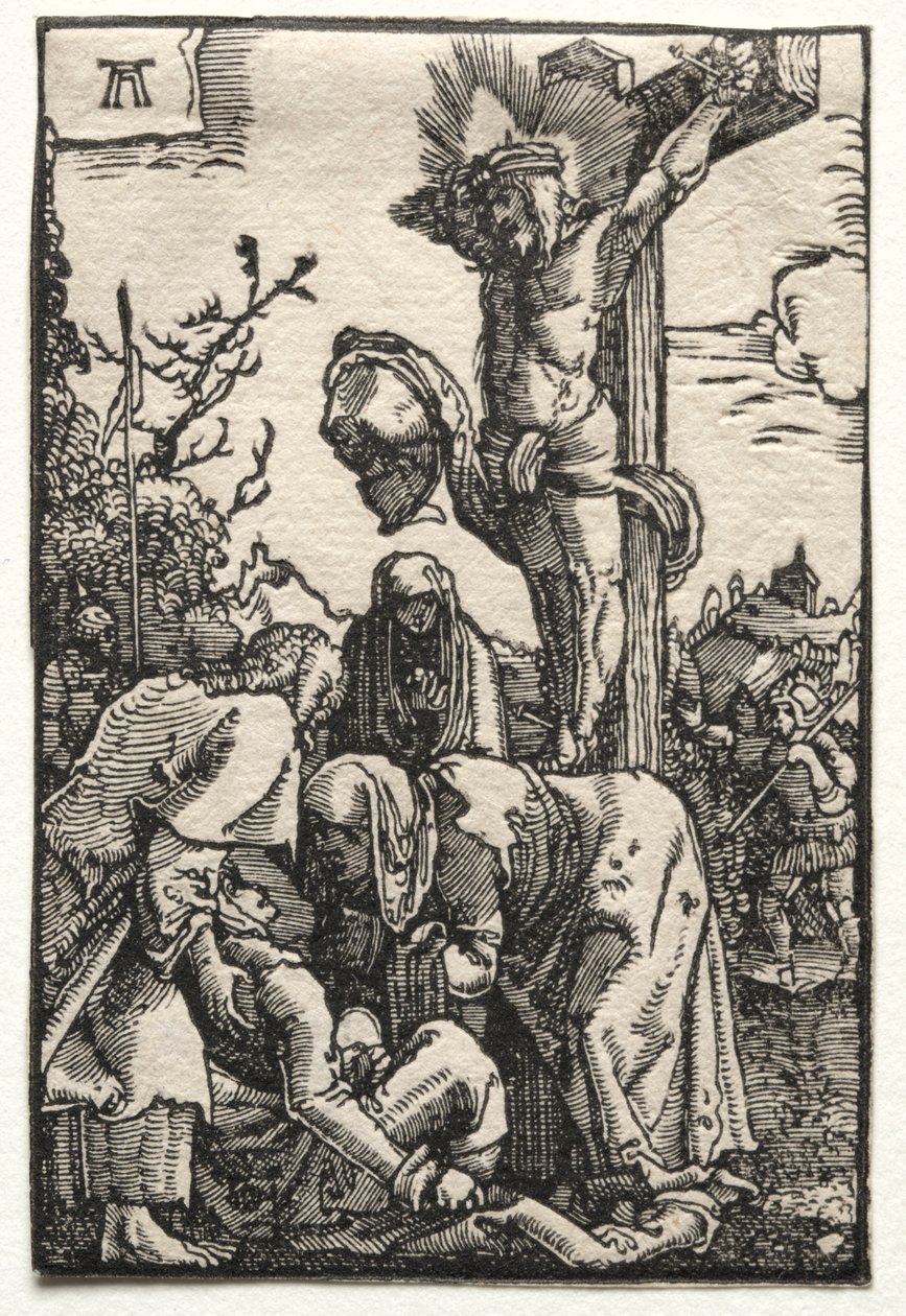 Upadek i odkupienie człowieka: Chrystus na krzyżu autorstwa Albrecht Altdorfer