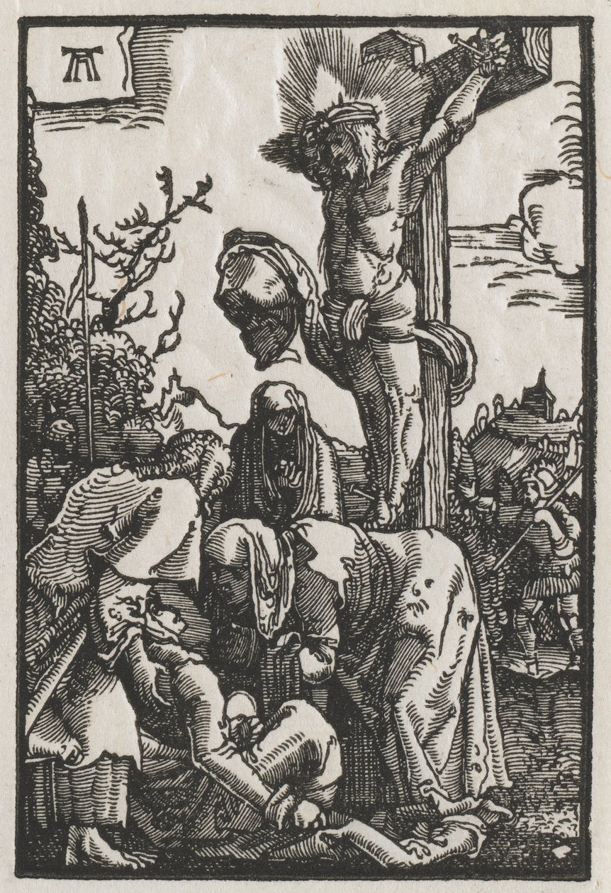Upadek i odkupienie człowieka: Chrystus na krzyżu autorstwa Albrecht Altdorfer