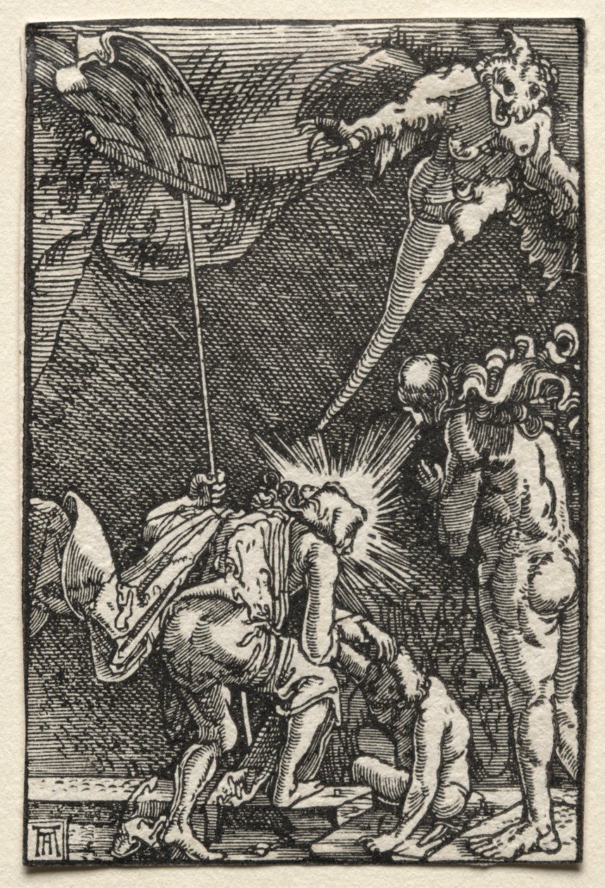 Upadek i odkupienie człowieka: zejście do piekła autorstwa Albrecht Altdorfer
