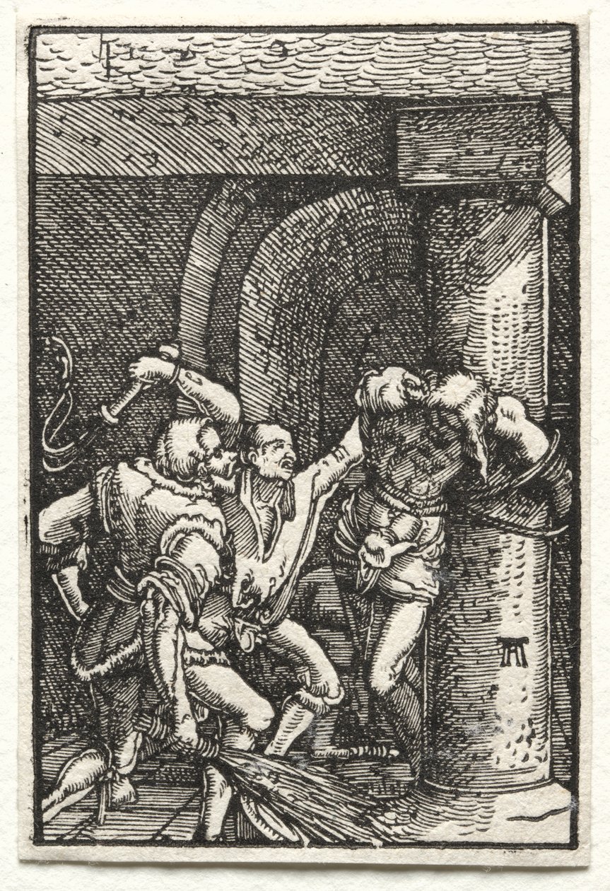 Upadek i odkupienie człowieka: biczowanie Chrystusa, c. 1515. autorstwa Albrecht Altdorfer