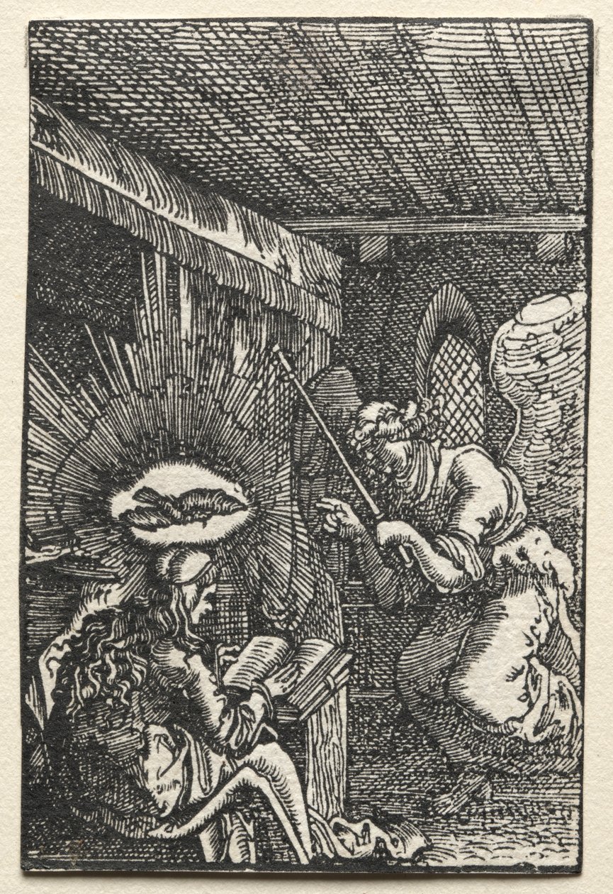 Upadek i odkupienie człowieka: Zwiastowanie, c. 1515. autorstwa Albrecht Altdorfer
