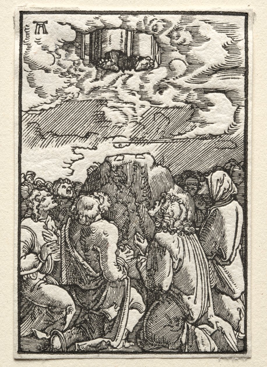 Upadek i odkupienie człowieka: wniebowstąpienie, c. 1515. autorstwa Albrecht Altdorfer