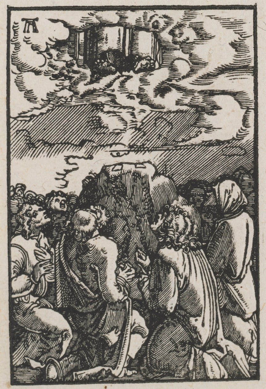 Upadek i odkupienie człowieka: wniebowstąpienie, c. 1515. autorstwa Albrecht Altdorfer