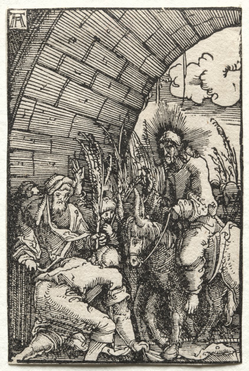 Upadek i odkupienie człowieka: wjazd do Jerozolimy autorstwa Albrecht Altdorfer
