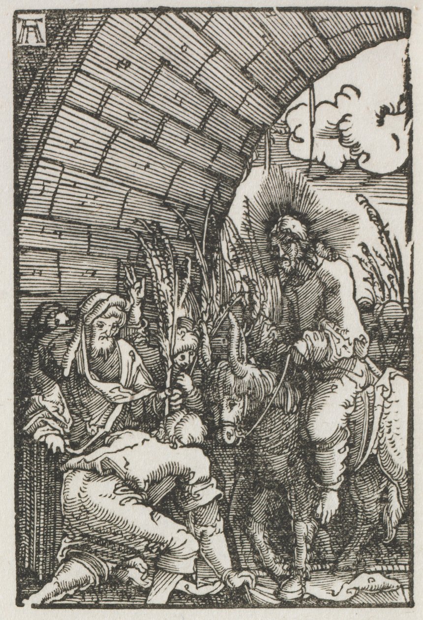 Upadek i odkupienie człowieka: wjazd do Jerozolimy autorstwa Albrecht Altdorfer