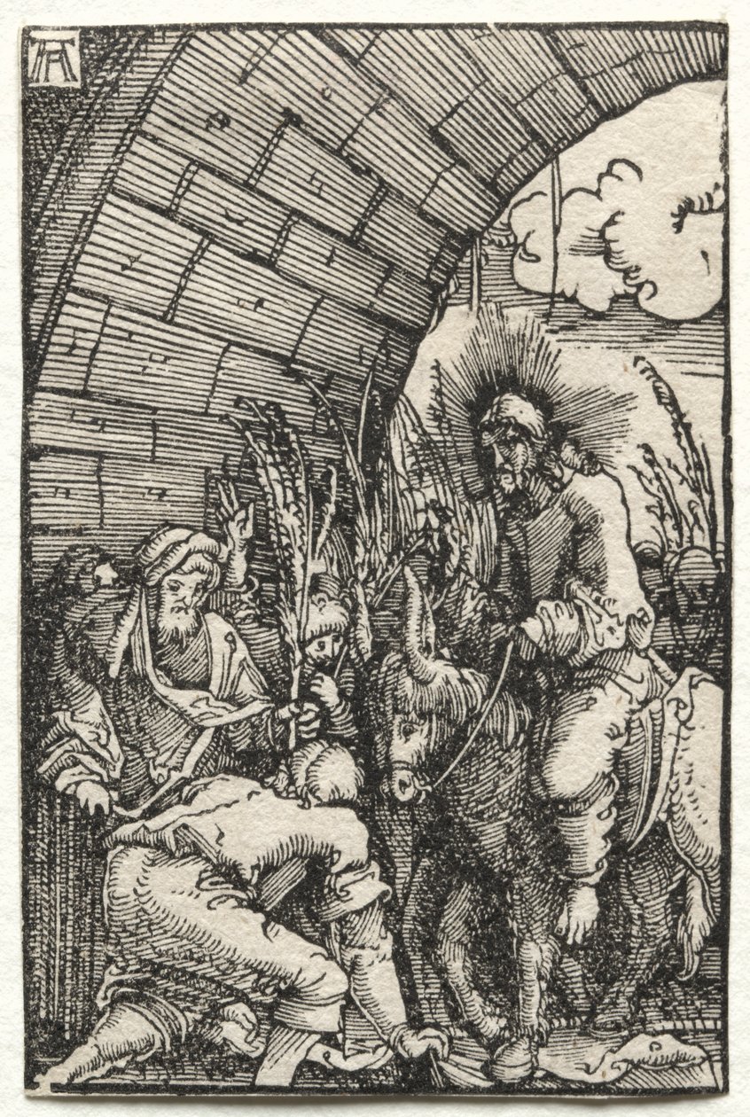 Upadek i odkupienie człowieka: wjazd do Jerozolimy, c. 1515. autorstwa Albrecht Altdorfer