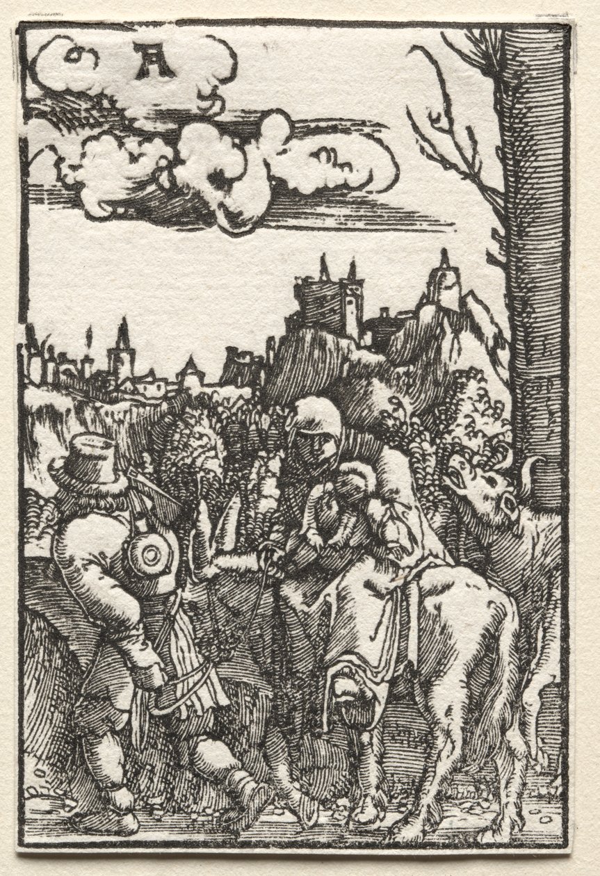 Upadek i odkupienie człowieka: ucieczka do Egiptu autorstwa Albrecht Altdorfer