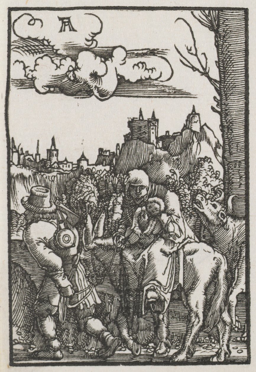 Upadek i odkupienie człowieka: ucieczka do Egiptu autorstwa Albrecht Altdorfer
