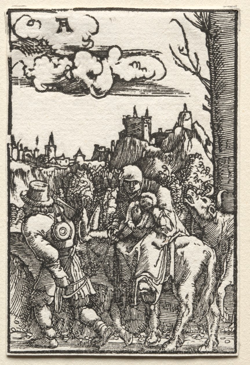 Upadek i odkupienie człowieka: ucieczka do Egiptu, c. 1515. autorstwa Albrecht Altdorfer