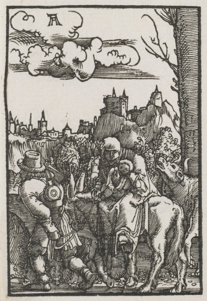 Upadek i odkupienie człowieka: ucieczka do Egiptu, c. 1515. autorstwa Albrecht Altdorfer