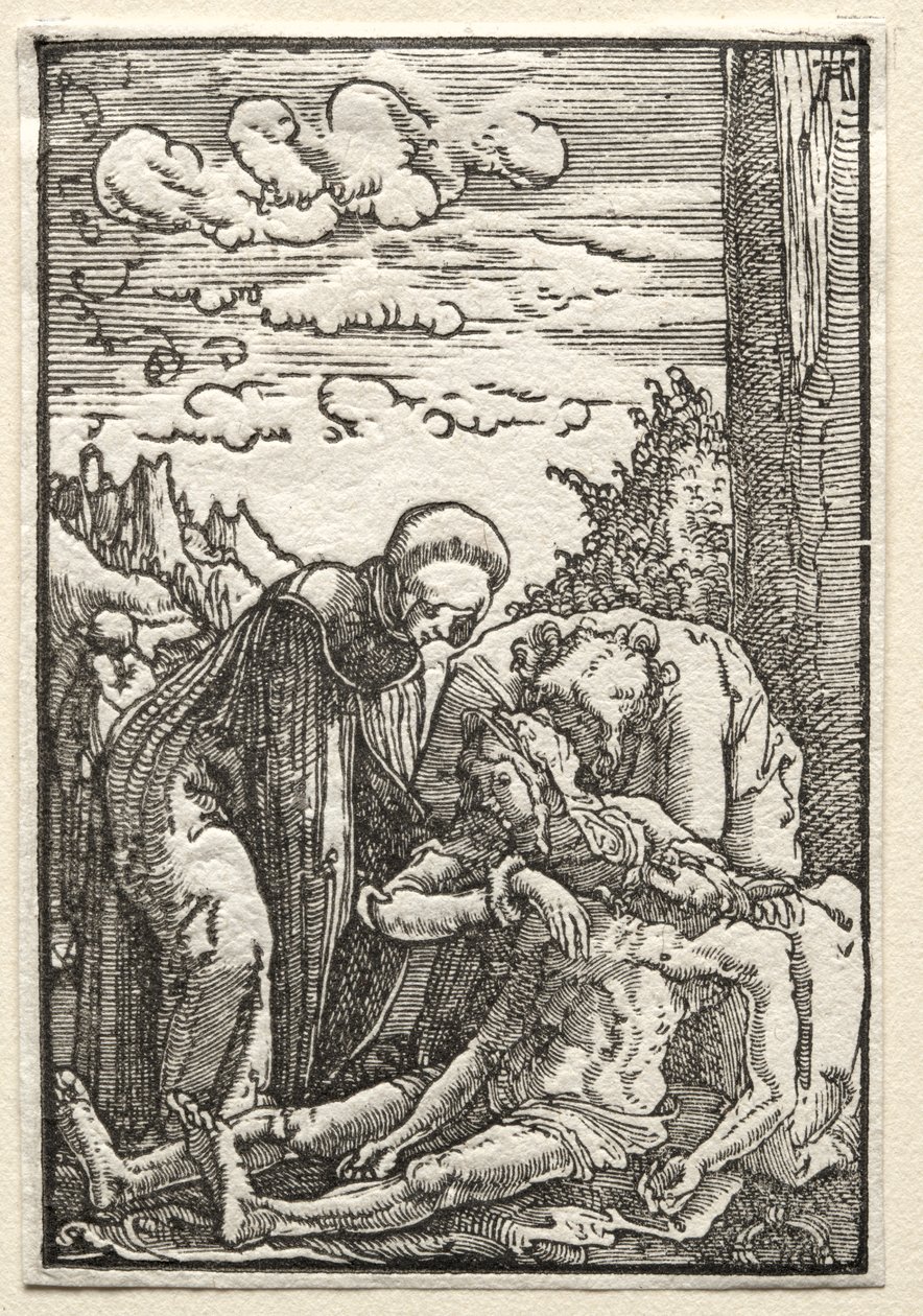 Upadek i odkupienie człowieka: lament pod krzyżem autorstwa Albrecht Altdorfer