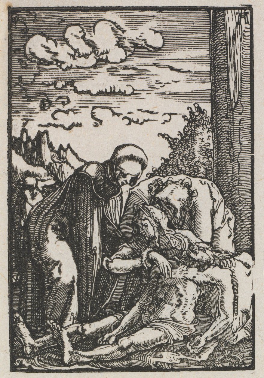 Upadek i odkupienie człowieka: lament pod krzyżem autorstwa Albrecht Altdorfer