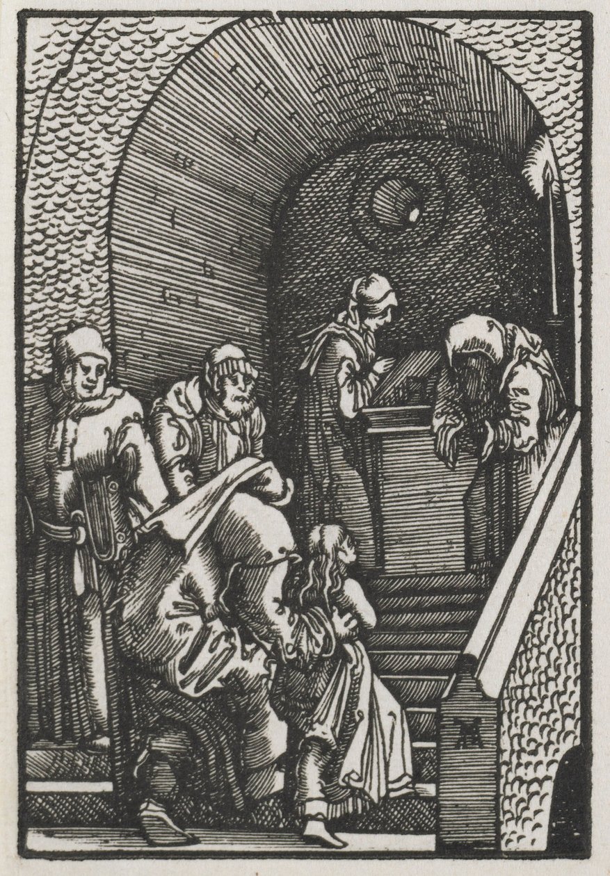 Upadek i odkupienie człowieka: Ofiarowanie Dziewicy w Świątyni, 1515. autorstwa Albrecht Altdorfer