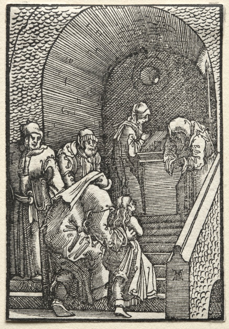 Upadek i odkupienie człowieka: Ofiarowanie Dziewicy w Świątyni, 1515. autorstwa Albrecht Altdorfer
