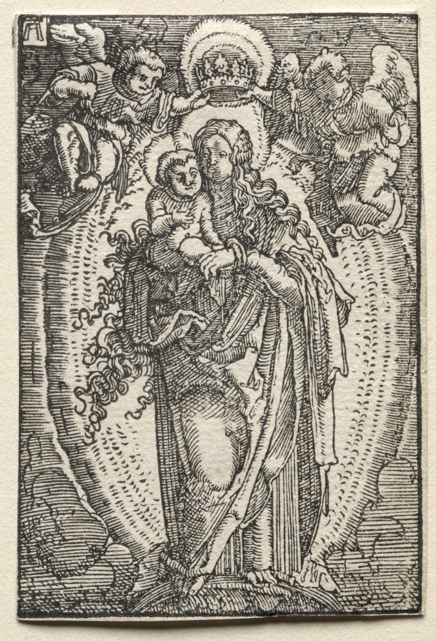 Upadek i odkupienie człowieka: Dziewica jako Królowa Niebios, c. 1515. autorstwa Albrecht Altdorfer