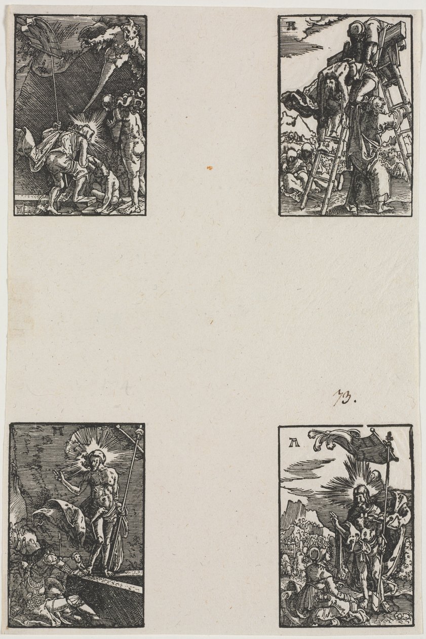 Upadek i odkupienie człowieka, c. 1515. autorstwa Albrecht Altdorfer