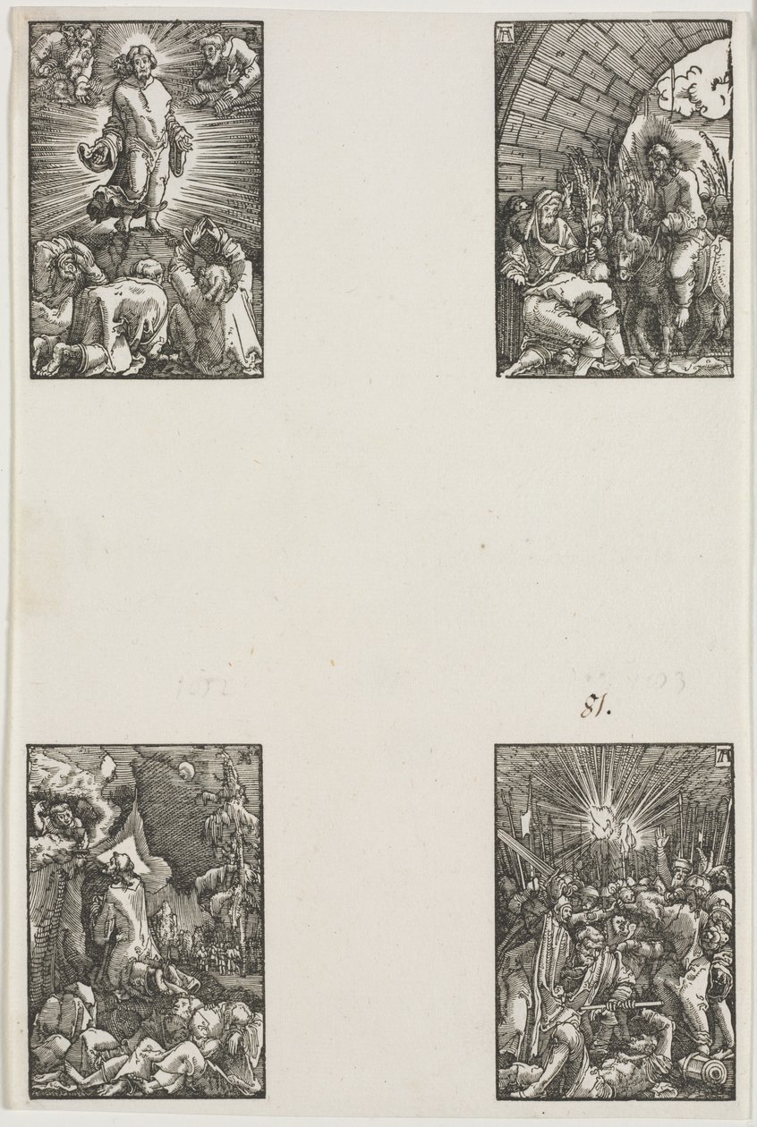 Upadek i odkupienie człowieka, c. 1515. autorstwa Albrecht Altdorfer