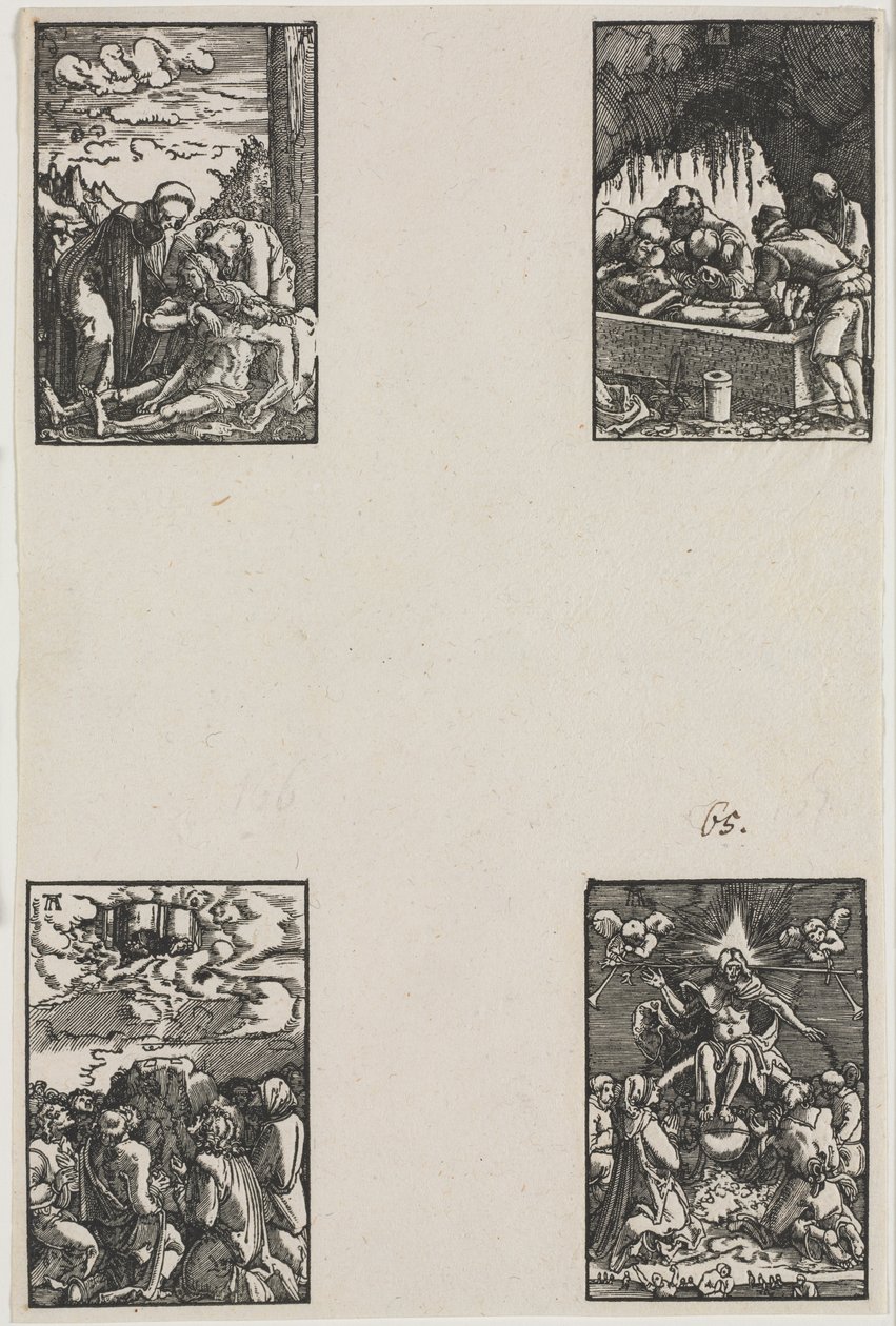 Upadek i odkupienie człowieka, c. 1515. autorstwa Albrecht Altdorfer