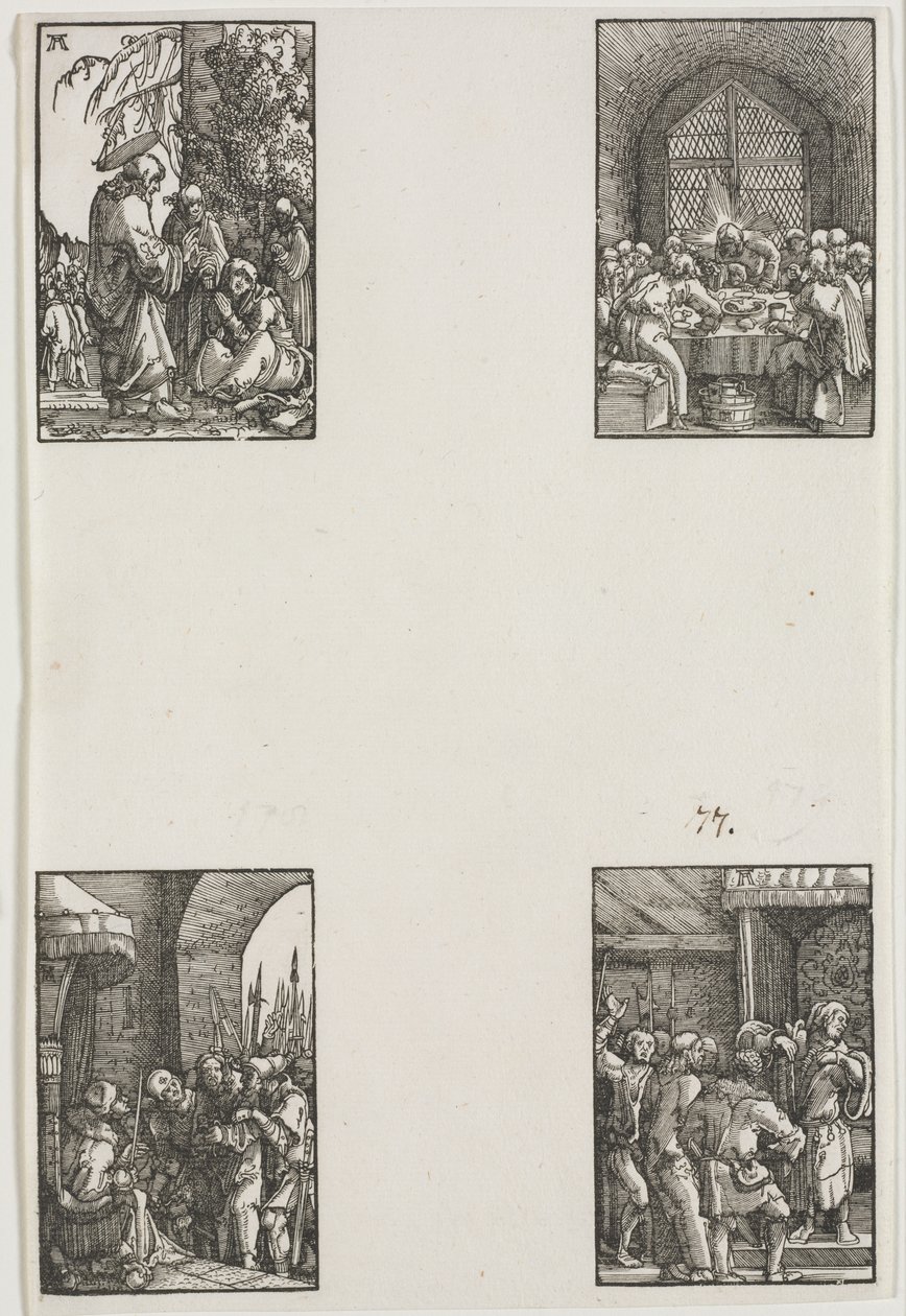 Upadek i odkupienie człowieka, c. 1515. autorstwa Albrecht Altdorfer