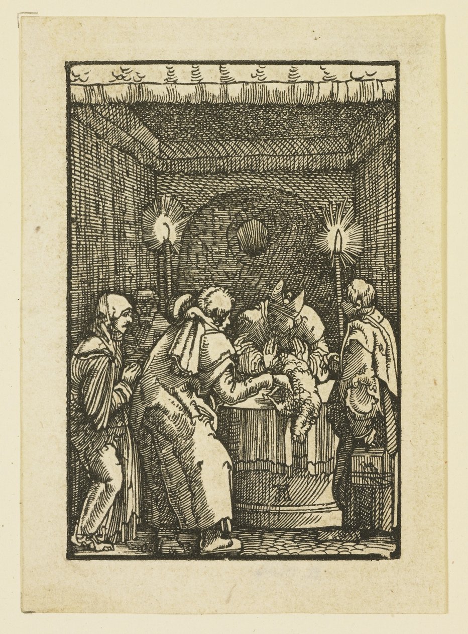 Arcykapłan odrzucający ofiarę Joachima autorstwa Albrecht Altdorfer