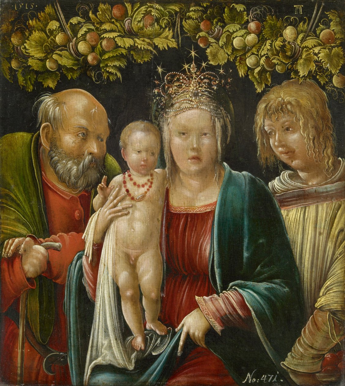 Święta Rodzina ze św. Agapitem, 1515 autorstwa Albrecht Altdorfer