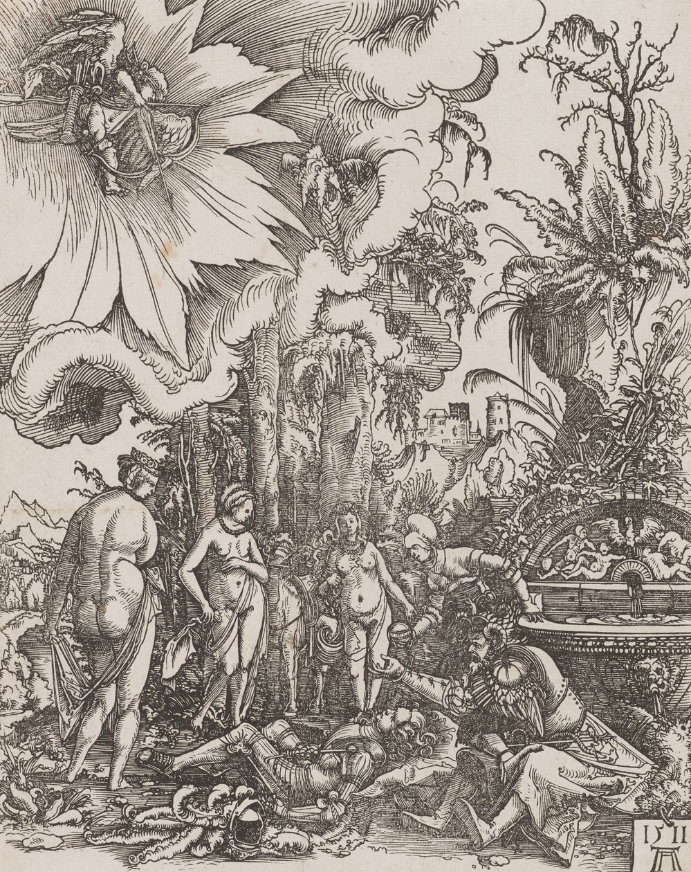 Wyrok Paryża, 1511 autorstwa Albrecht Altdorfer