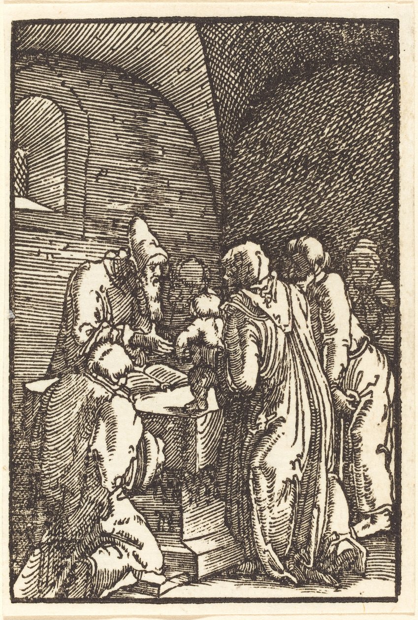 Ofiarowanie Chrystusa w świątyni autorstwa Albrecht Altdorfer