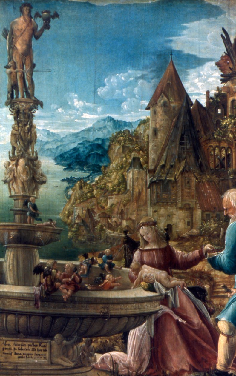Odpoczynek podczas ucieczki do Egiptu, 1510 autorstwa Albrecht Altdorfer