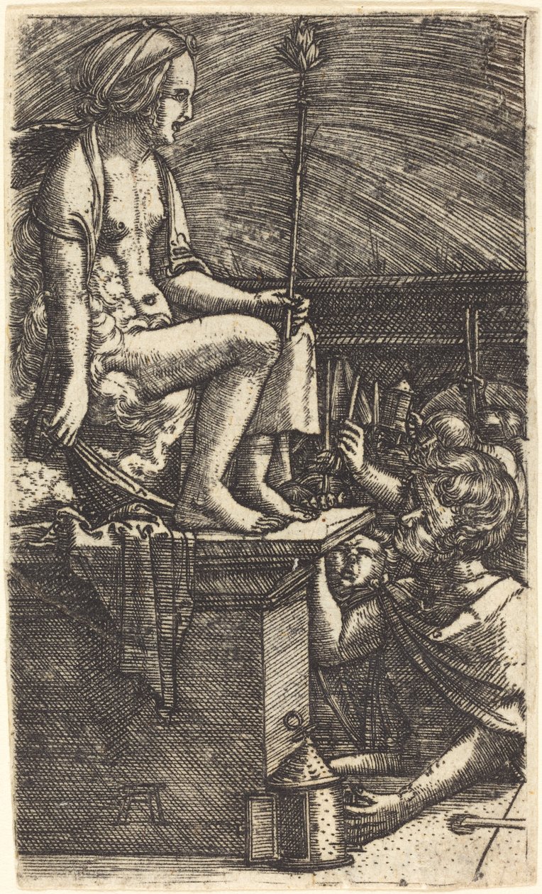 Kurtyzana rzymska (Zemsta Maga Wergiliusza) autorstwa Albrecht Altdorfer