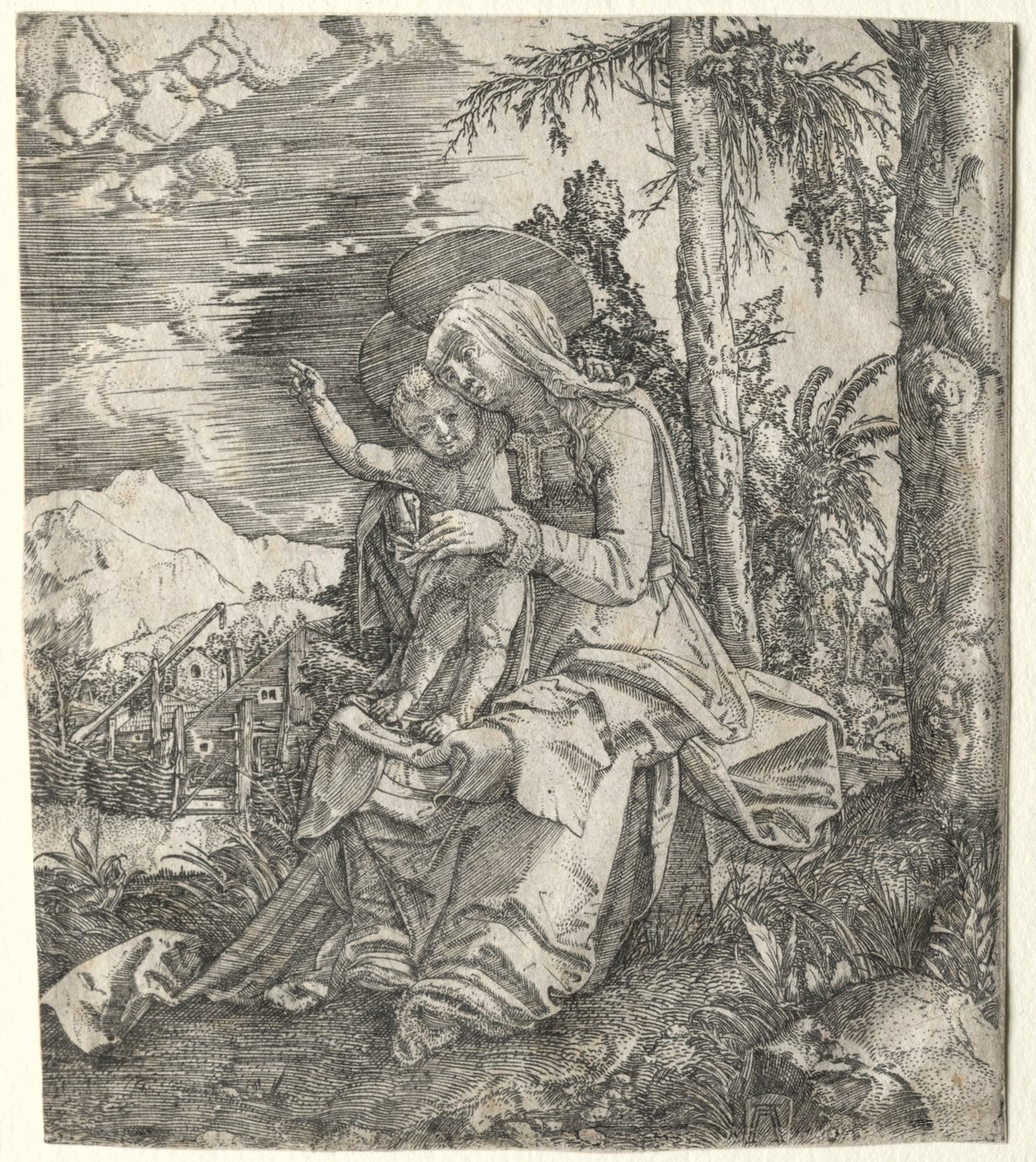 Dziewica w krajobrazie, c. 1515. autorstwa Albrecht Altdorfer