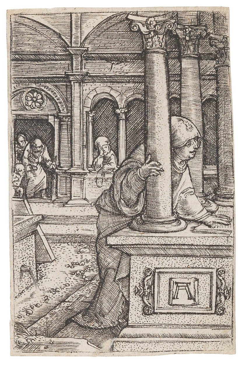 Matka Boża szukająca dwunastoletniego Jezusa w świątyni, ok. godz. 1519. autorstwa Albrecht Altdorfer
