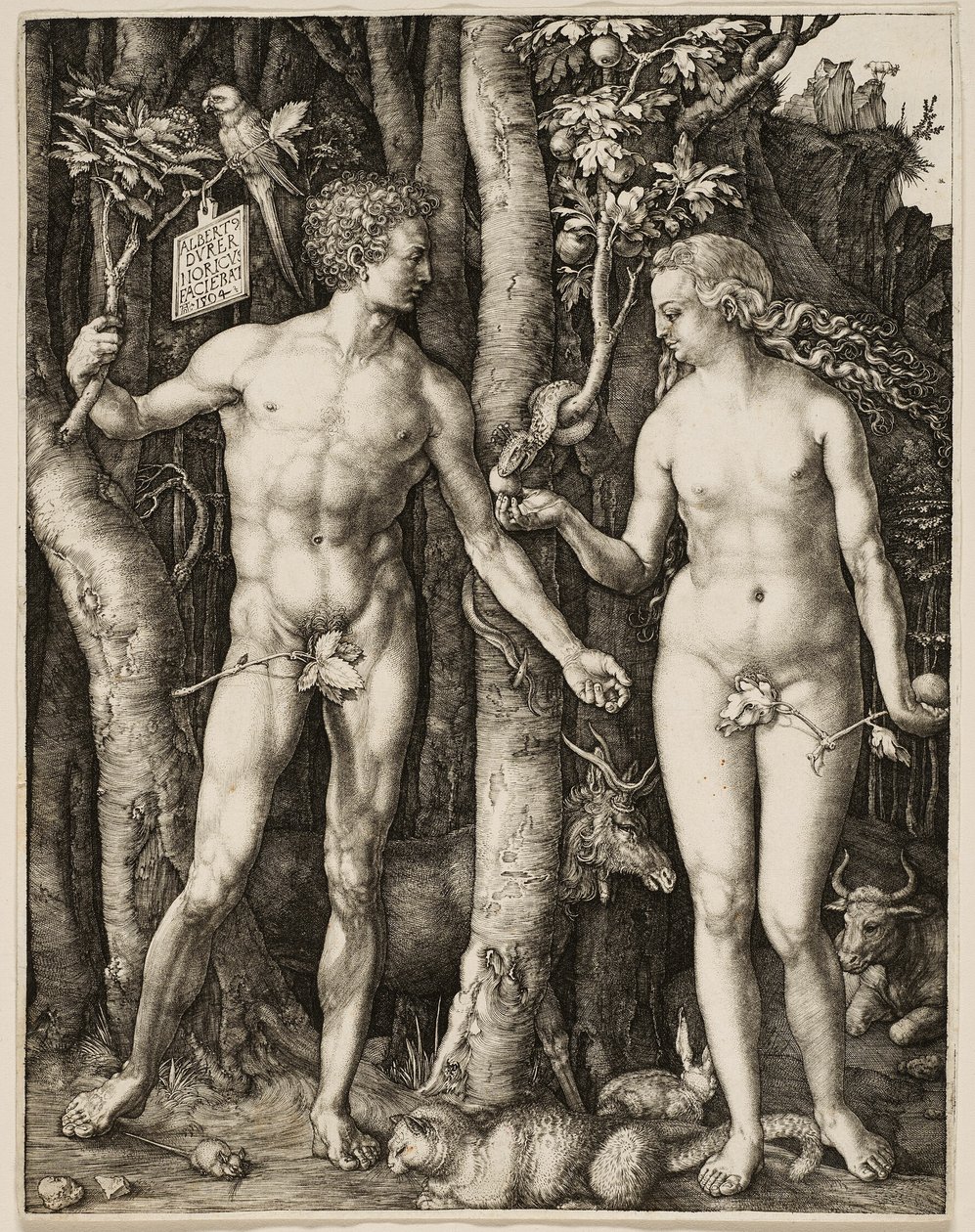 Adam i Ewa autorstwa Albrecht Dürer