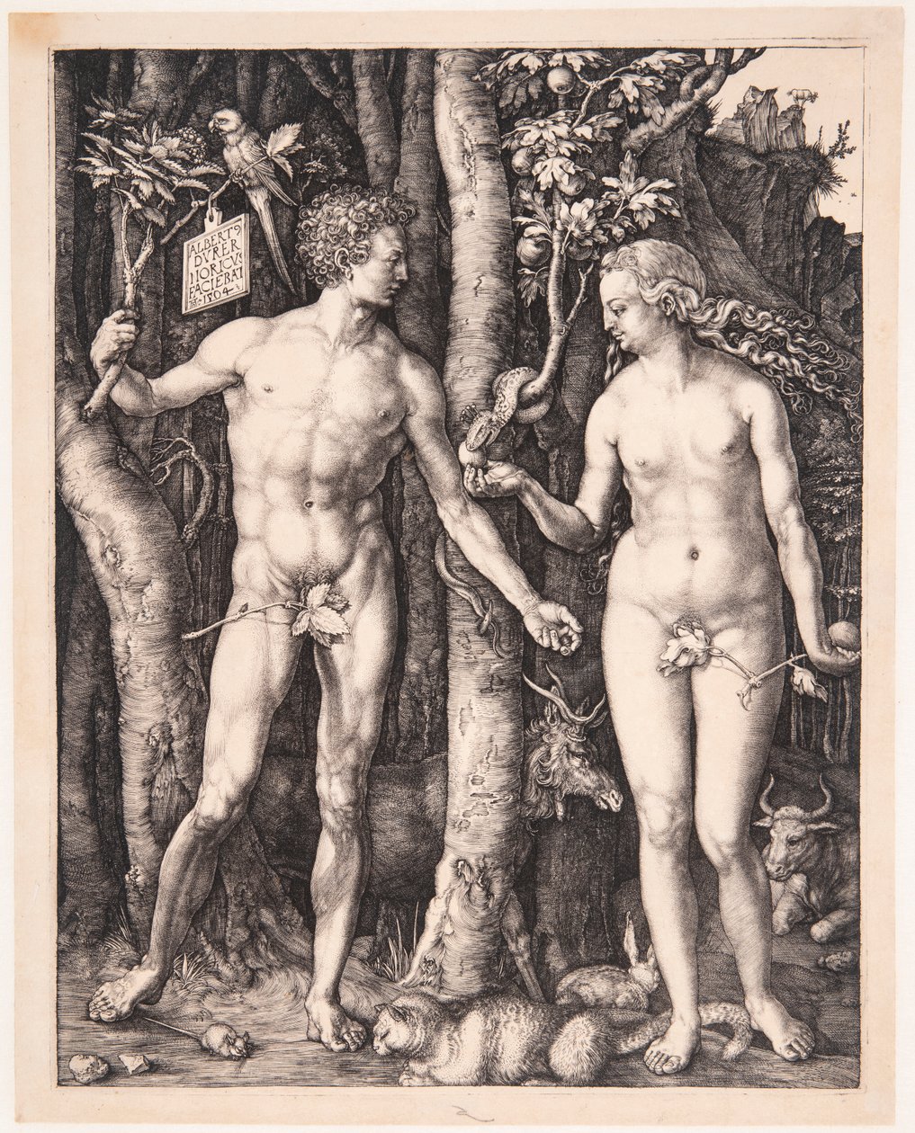 Adam i Ewa autorstwa Albrecht Dürer