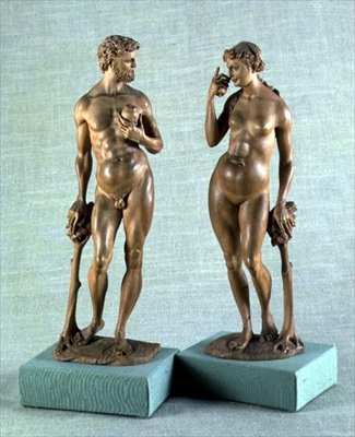 Adam i Ewa, para posągów, ok. 1600 (gruszka) autorstwa Albrecht Dürer