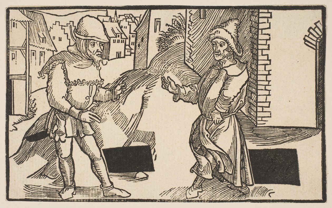 Adelphi, z The Comedie of Terence, XIX-wieczny reprint.n.d. autorstwa Albrecht Dürer