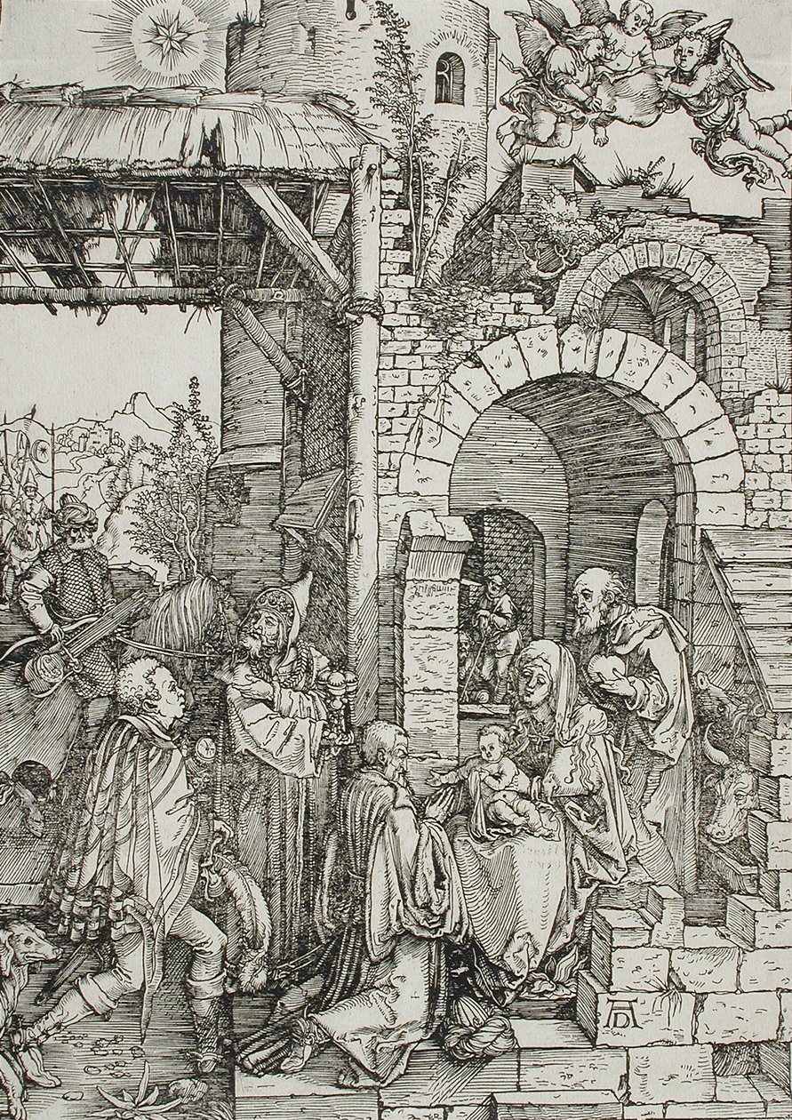 Pokłon Trzech Króli autorstwa Albrecht Dürer